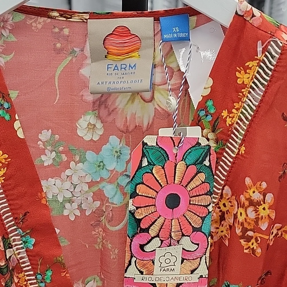 Farm Rio x Anthropologie Floral Wrap Dress - Picture 5 of 12